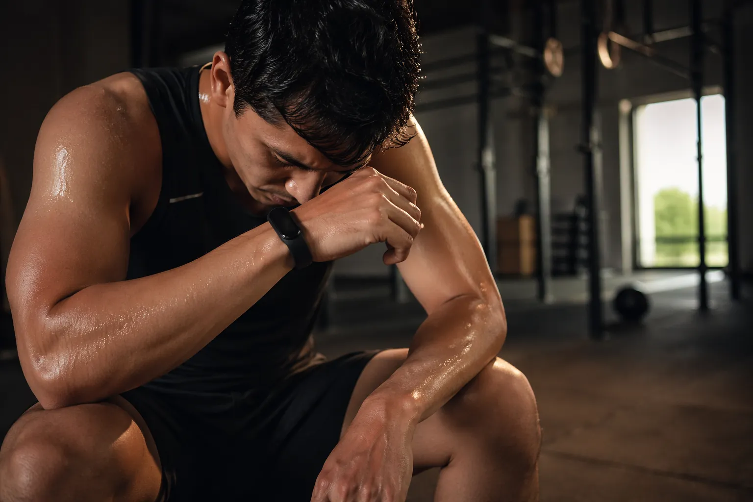 Verminderde hartslagvariabiliteit als teken van herstelbelasting na zware inspanning.